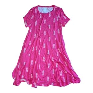 Torrid Pink Pineapple Dress Size 00